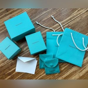 Tiffany & Co jewelry boxes, bags, pouches